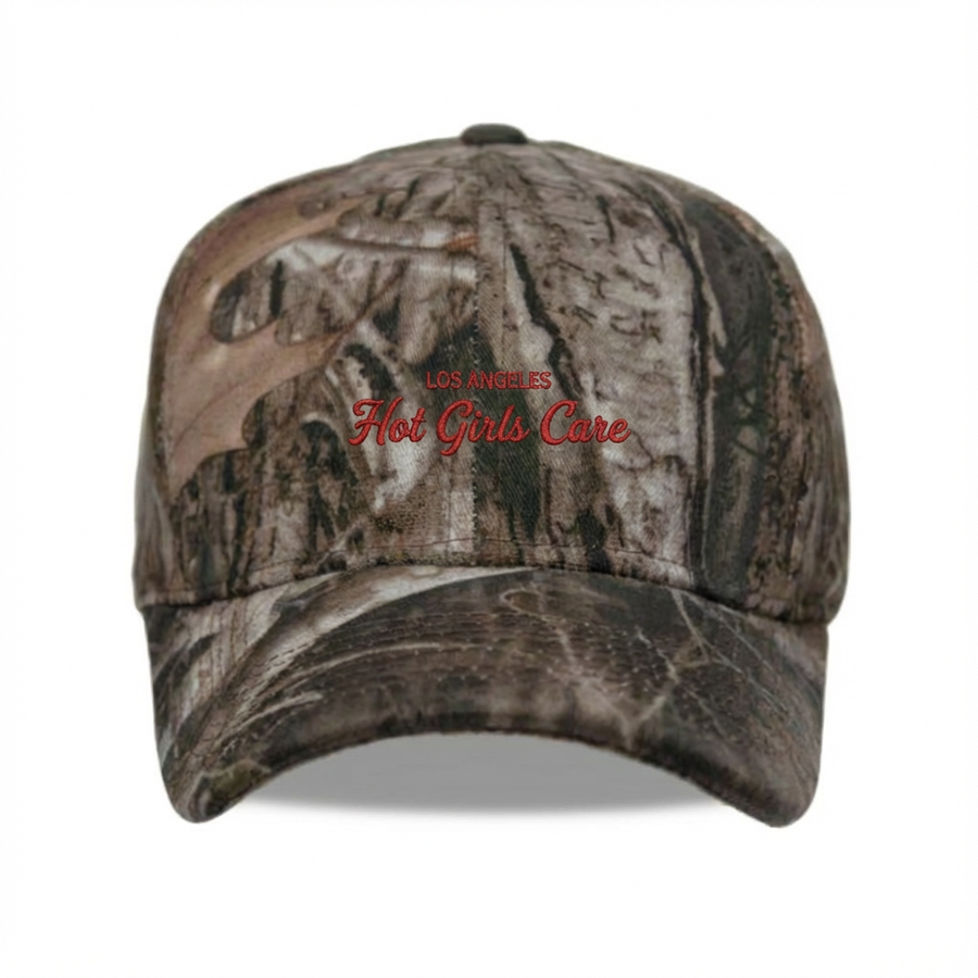 Hot Girls Care Hat Camo